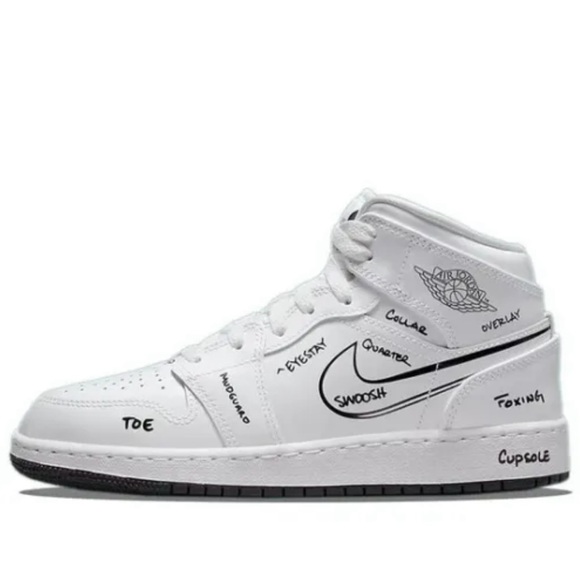 Nike Jordan Mid Schematic W6.5 Kid 5Y - Picture 1 of 16